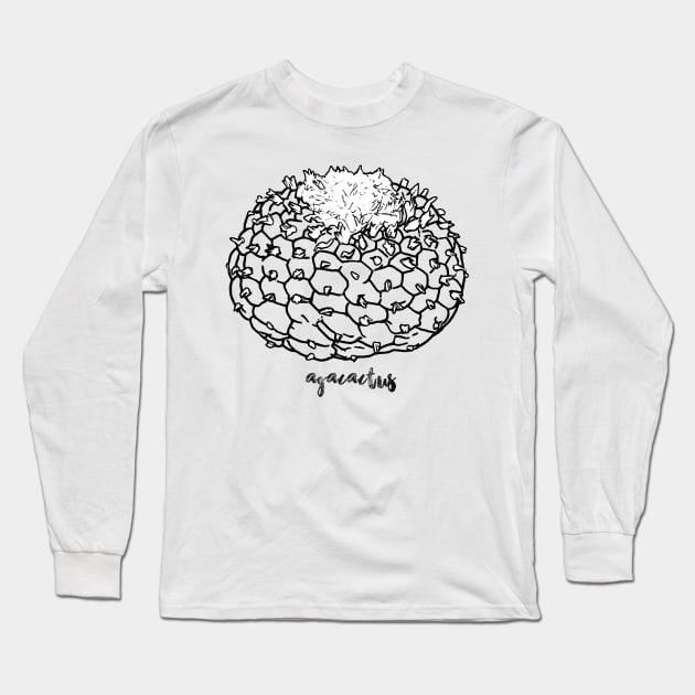 LOPHOPHORA Sp. Agacactus Long Sleeve T-Shirt by AgaCactus